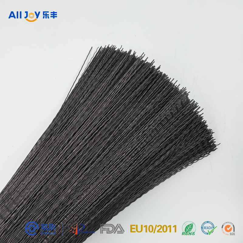 深灰色PP圆形曲丝 4曲 0.55x1200mm